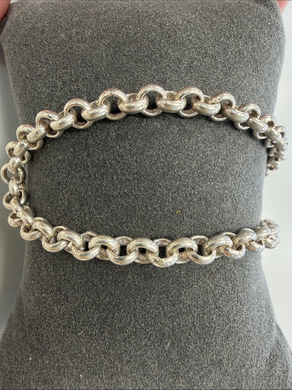Sterling Silver Italian Made 16 inch Rolo 5.2mm Chain
